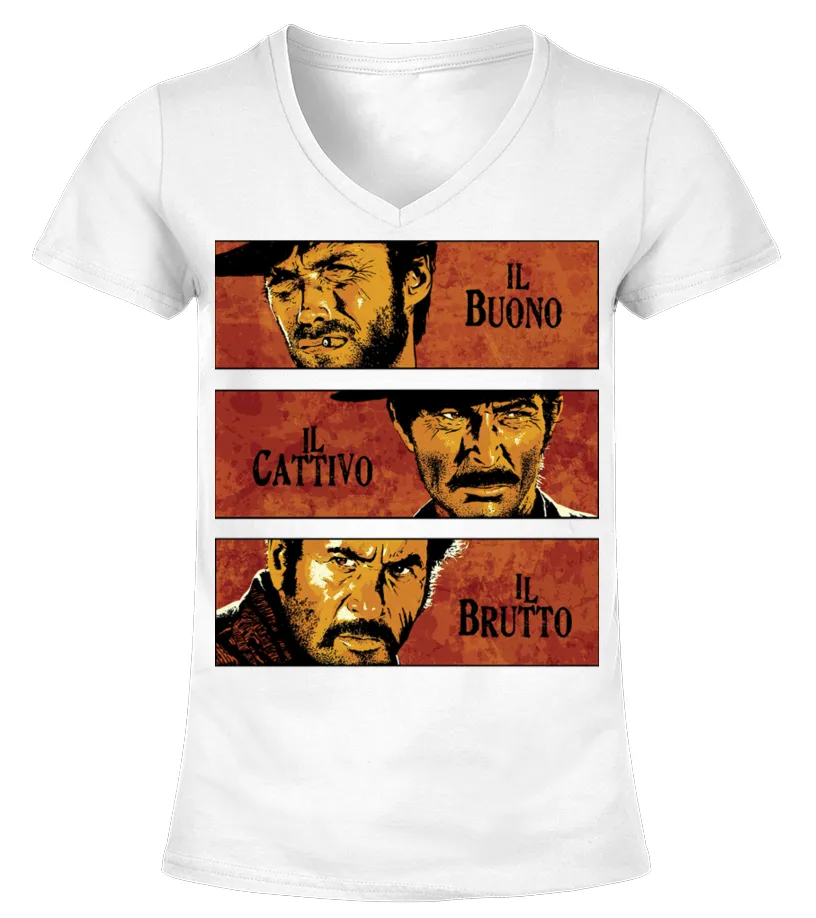 026. The Good, the Bad and the Ugly WT Camiseta cuello pico Mujer