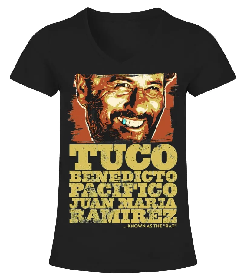 031. The Good, the Bad and the Ugly BK Camiseta cuello pico Mujer