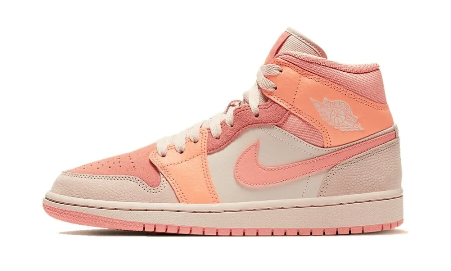 Air Jordan 1 Mid Apricot Orange Terra Blush