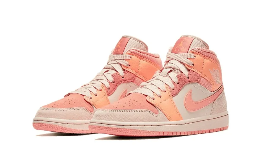 Air Jordan 1 Mid Apricot Orange Terra Blush
