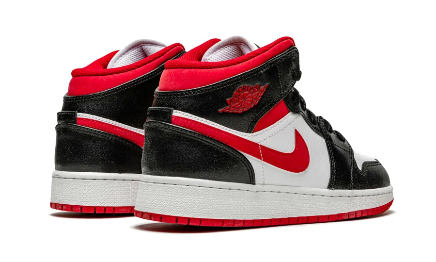 Air Jordan 1 Mid Gym Red Black White (GS)