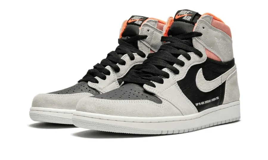 Air Jordan 1 Retro High OG Neutral Grey/Hyper Crimson