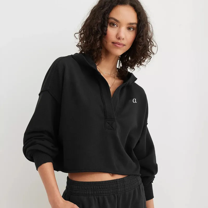 AL452 Mujeres sudaderas con capucha de otoño sudadera chaqueta de traje de yoga de yoga de entrenamiento gimnasia de entrenamien