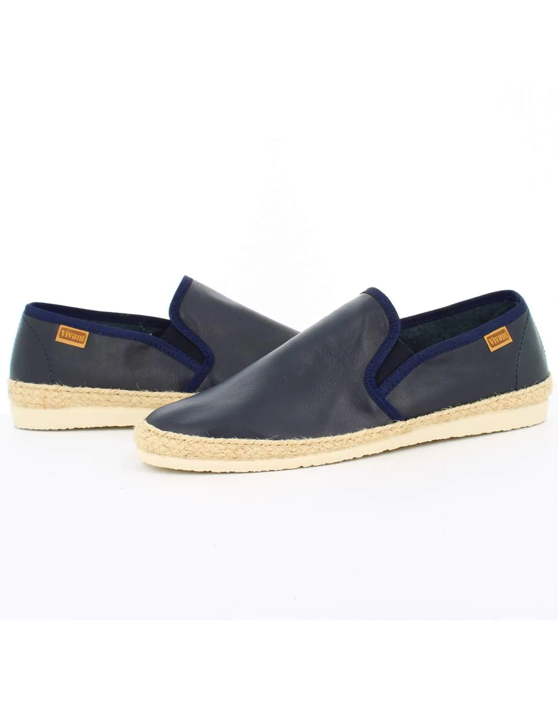 Alpargatas Hombre Piel Sauvage Marino