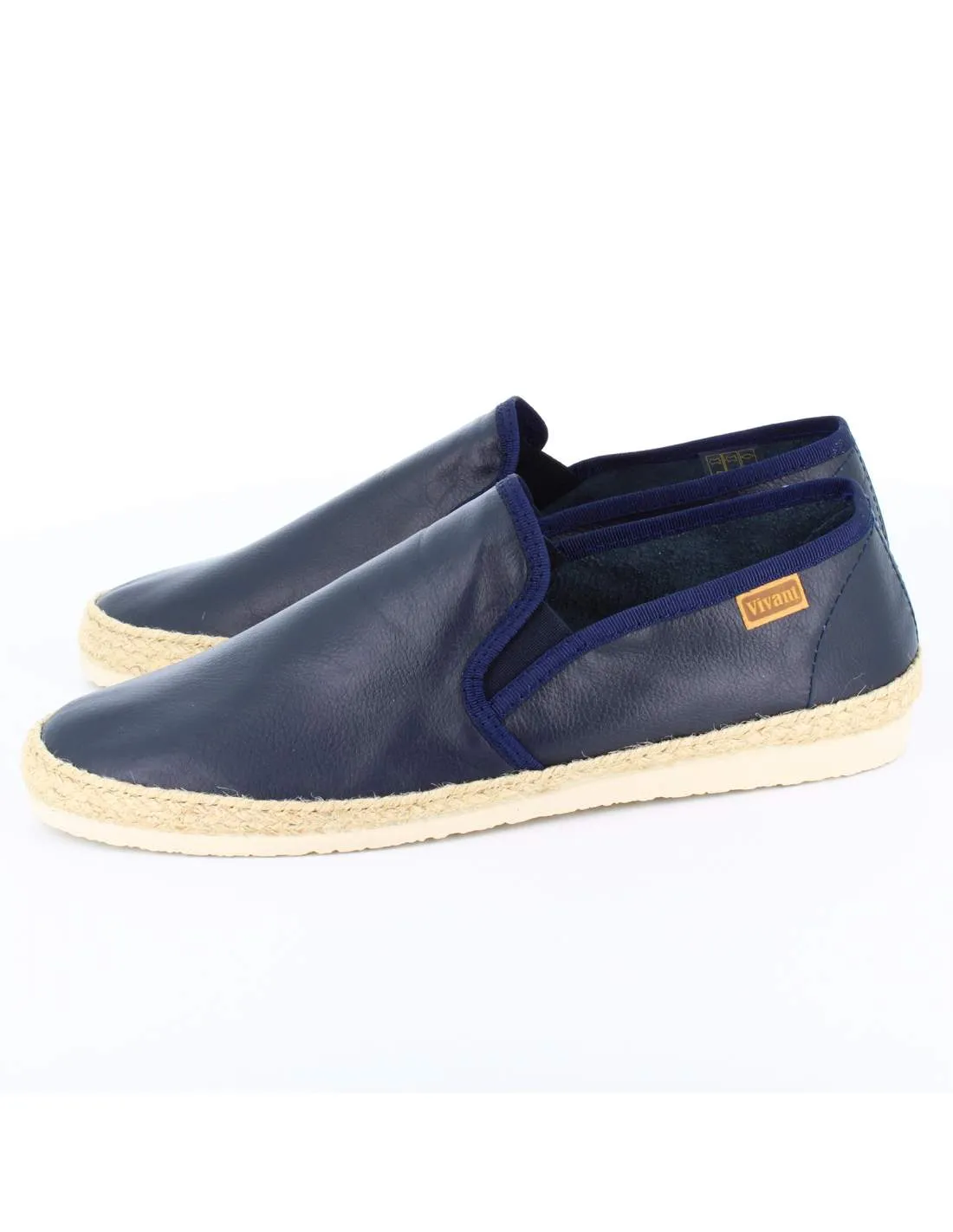 Alpargatas Hombre Piel Sauvage Marino