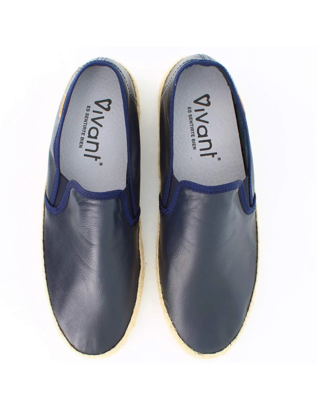 Alpargatas Hombre Piel Sauvage Marino
