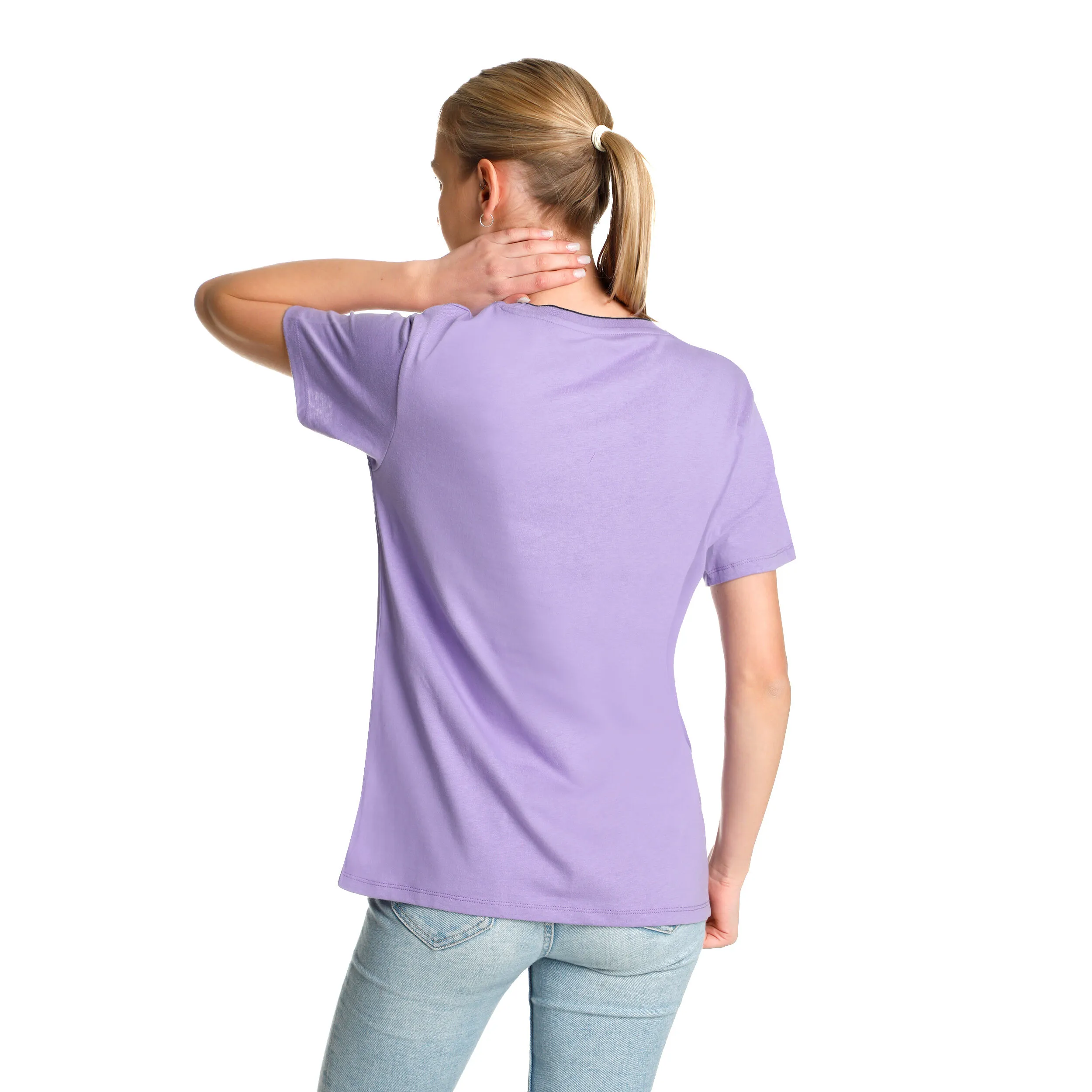 AO Stack Print Core Logo Camiseta De Manga Corta Mujeres