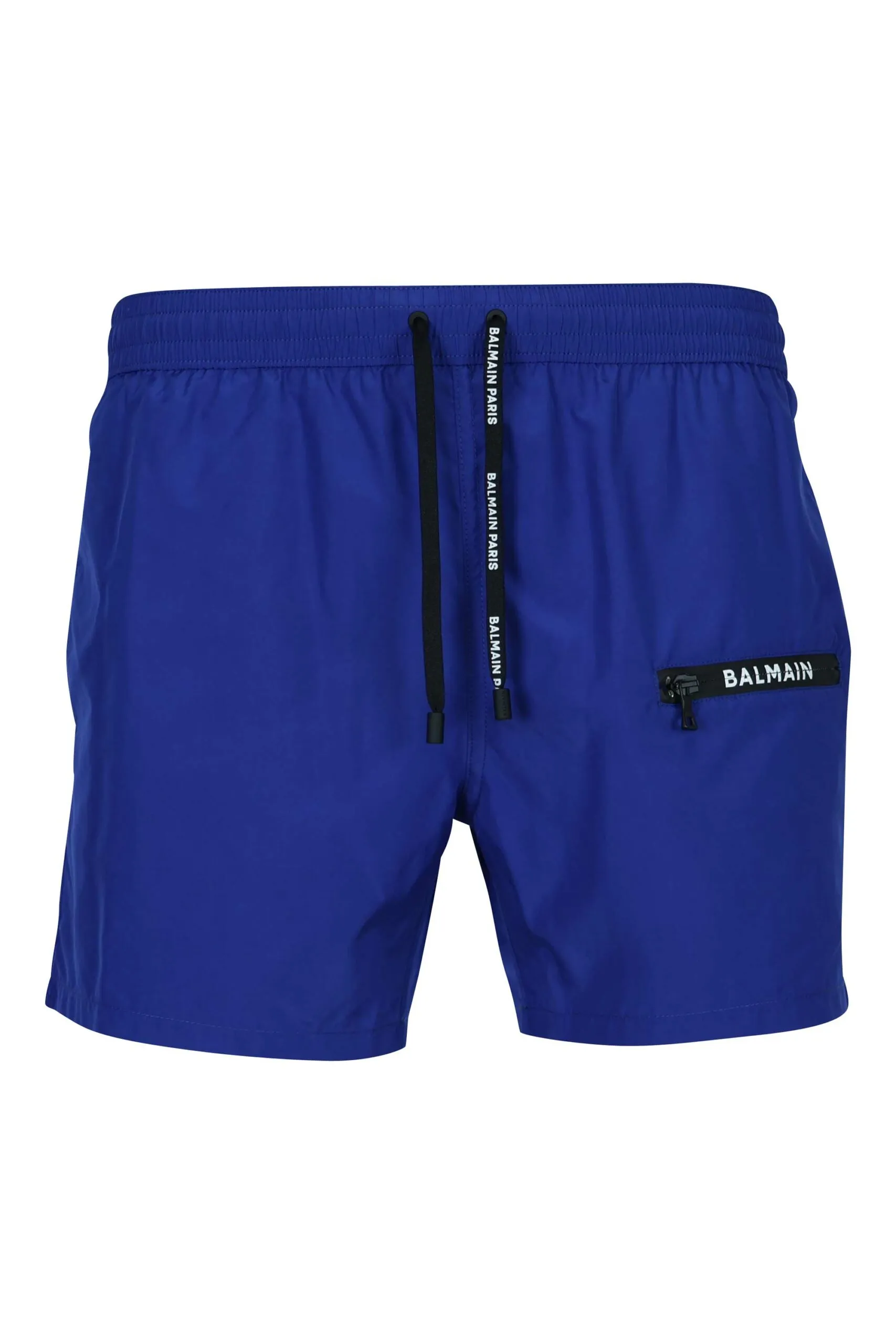 Bañador azul con logo en cremallera