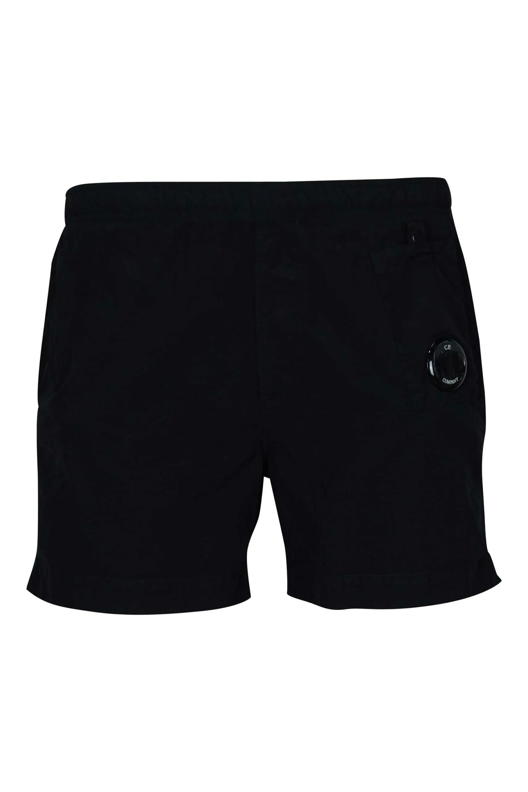 Bañador negro con minilogo lente