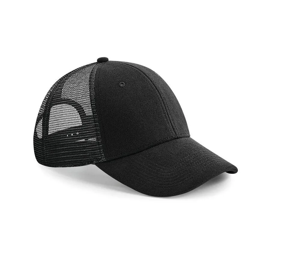 BEECHFIELD BF678  GORRA DE TELA AGUJEREADA  BLACK