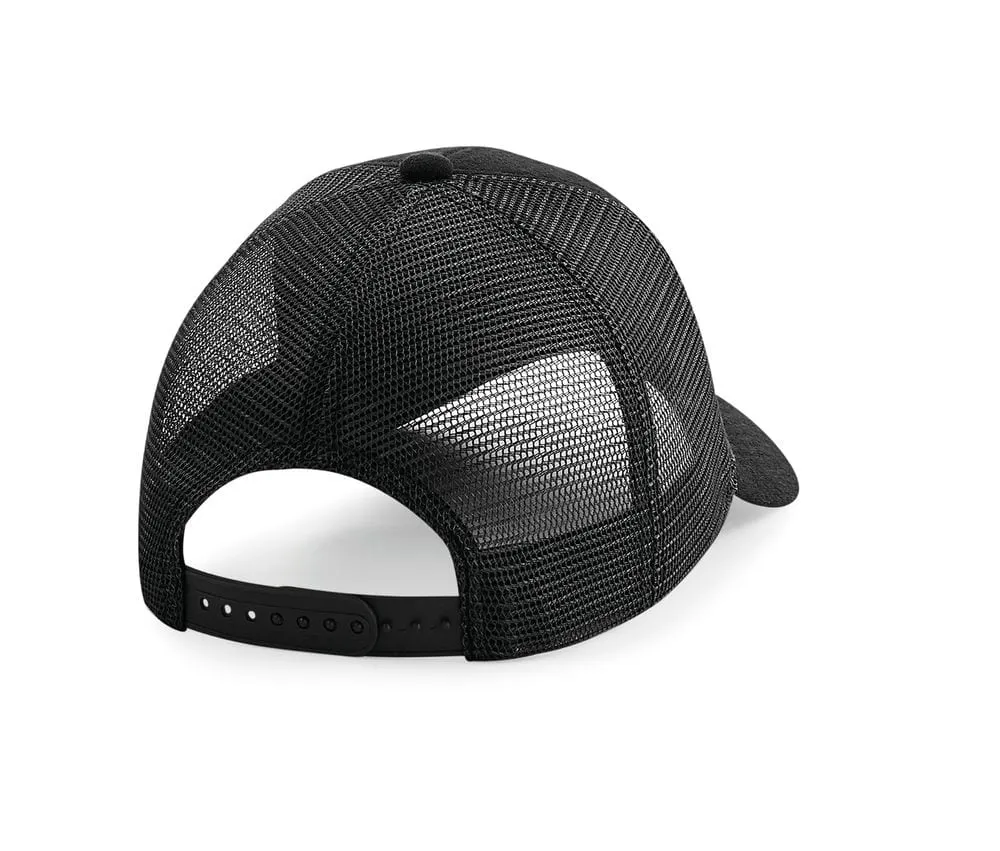 BEECHFIELD BF678  GORRA DE TELA AGUJEREADA  BLACK