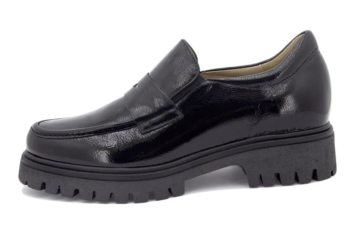 Black Patent Moccasin