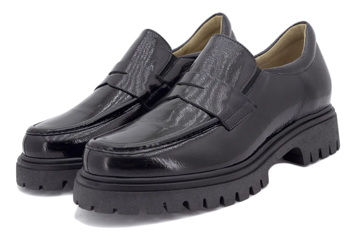 Black Patent Moccasin