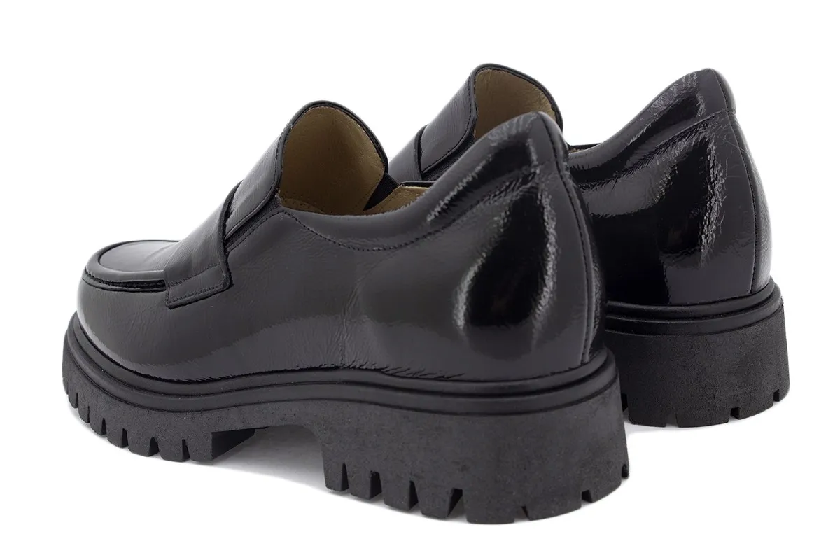Black Patent Moccasin