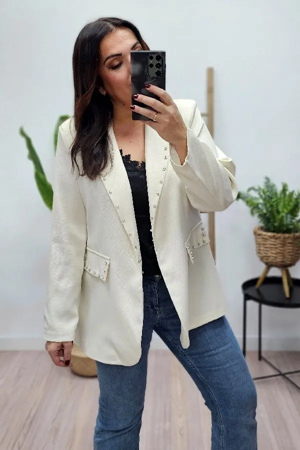 Blazer Strass Crudo