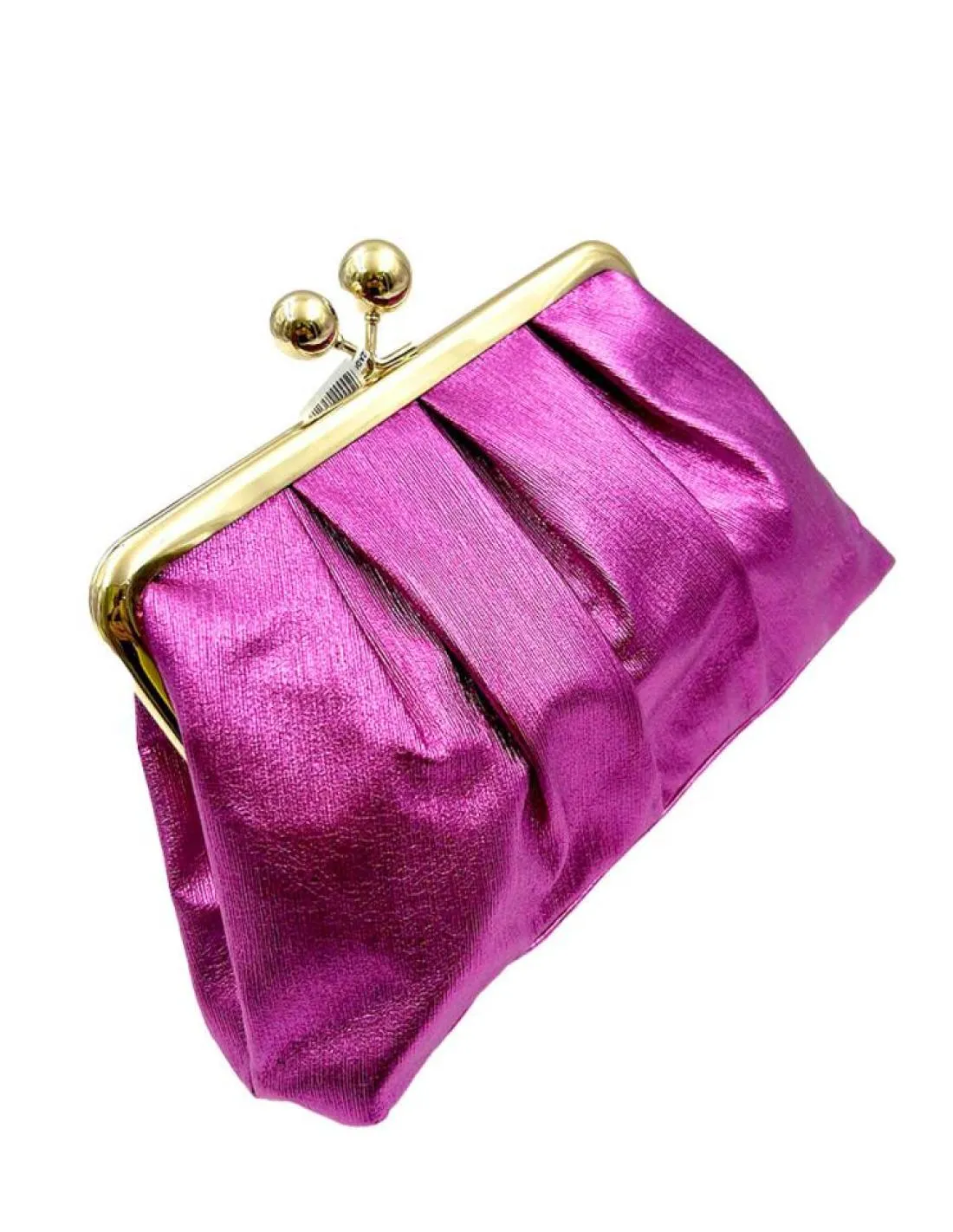 BOLSOS BODA BUGAMBILIAS METALIZADOS CIERRE VINTAGE EN DORADO