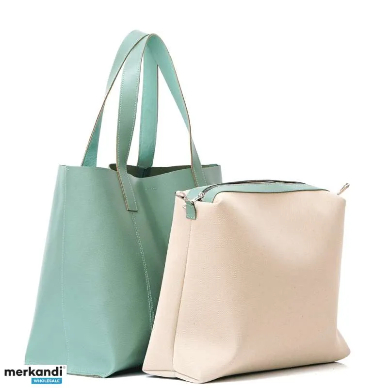 Bolsos de mujer y hombre de cuero genuino