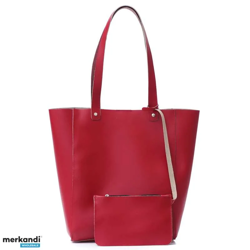 Bolsos de mujer y hombre de cuero genuino