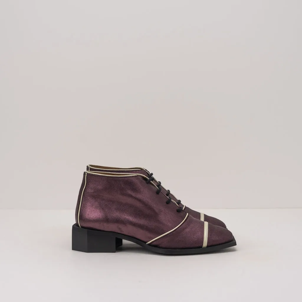 BOTIN  NEMONIC  BOHEME 2225 GLITTER BURDEOS