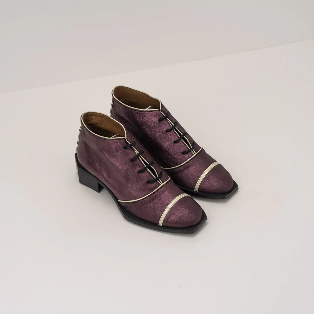 BOTIN  NEMONIC  BOHEME 2225 GLITTER BURDEOS