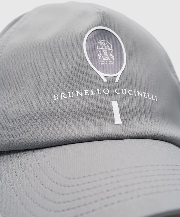 Brunello Cucinelli Gray cap with logo print