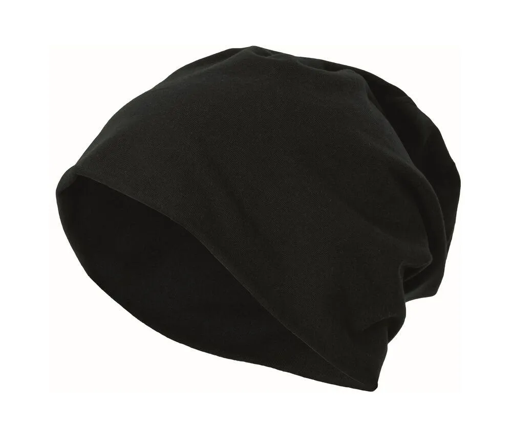 BUILD YOUR BRAND BY002  GORRA DE PUNTO BY002  BLACK