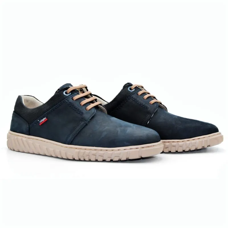 CALLAGHAN Mope 18508 Azul y cuero Zapato casual cordones hombre