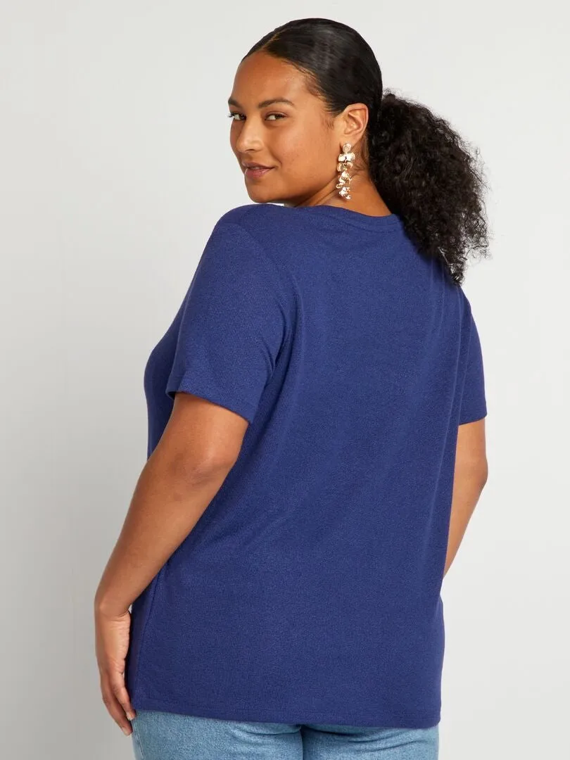 CAMISETA CLáSICA VAPOROSA  AZUL
