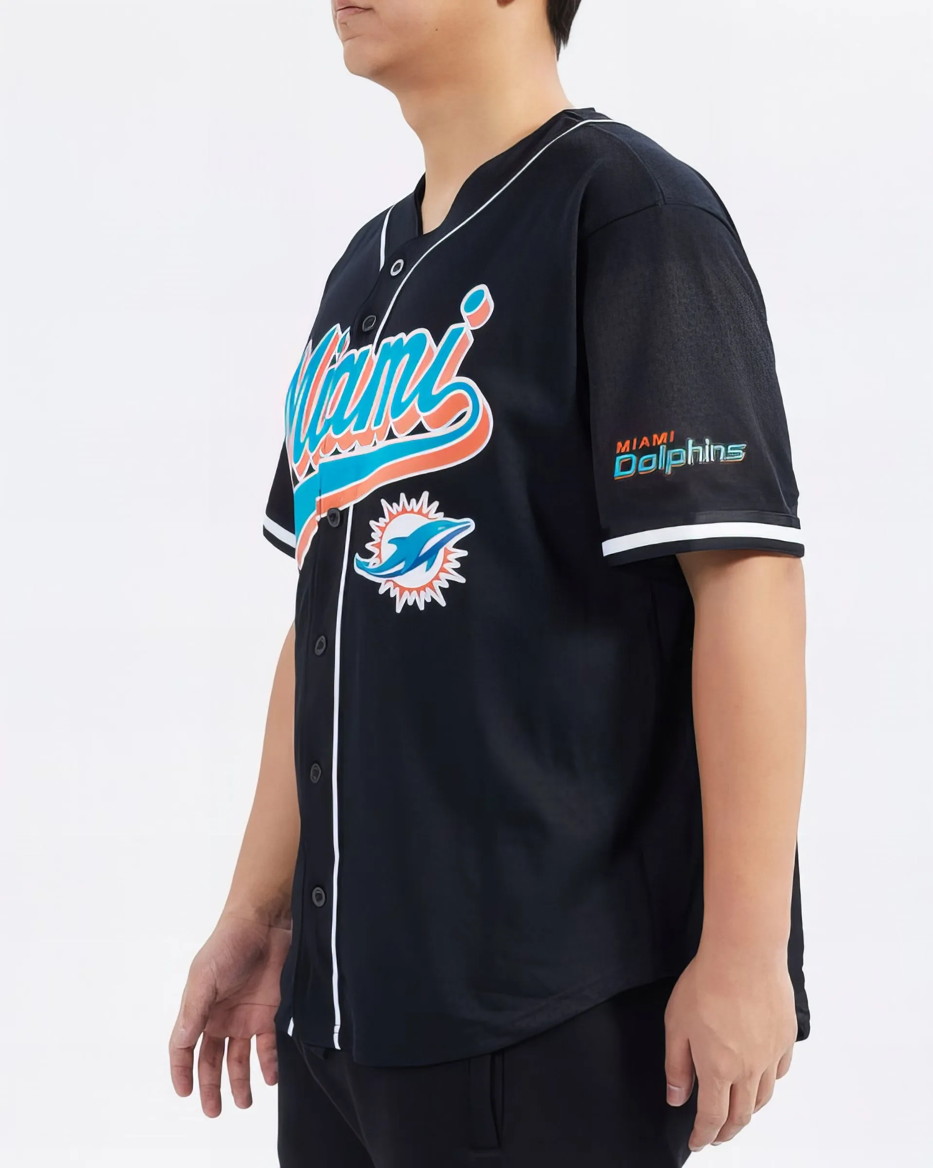 Camiseta De Béisbol Mesh Button Down Pro Standard Dolphins