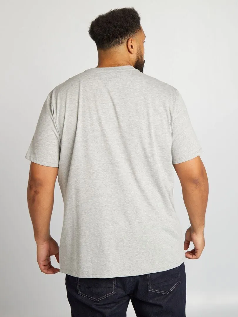 CAMISETA DE CUELLO REDONDO 'GOLDORAK'  GRIS