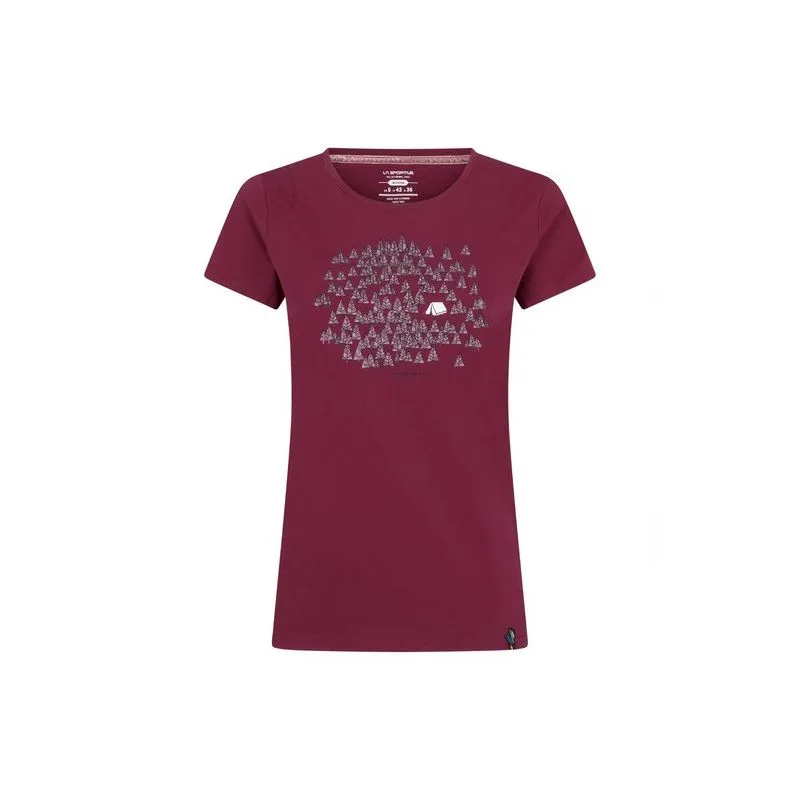 Camiseta de mujer La sportiva Forest (Red plum)