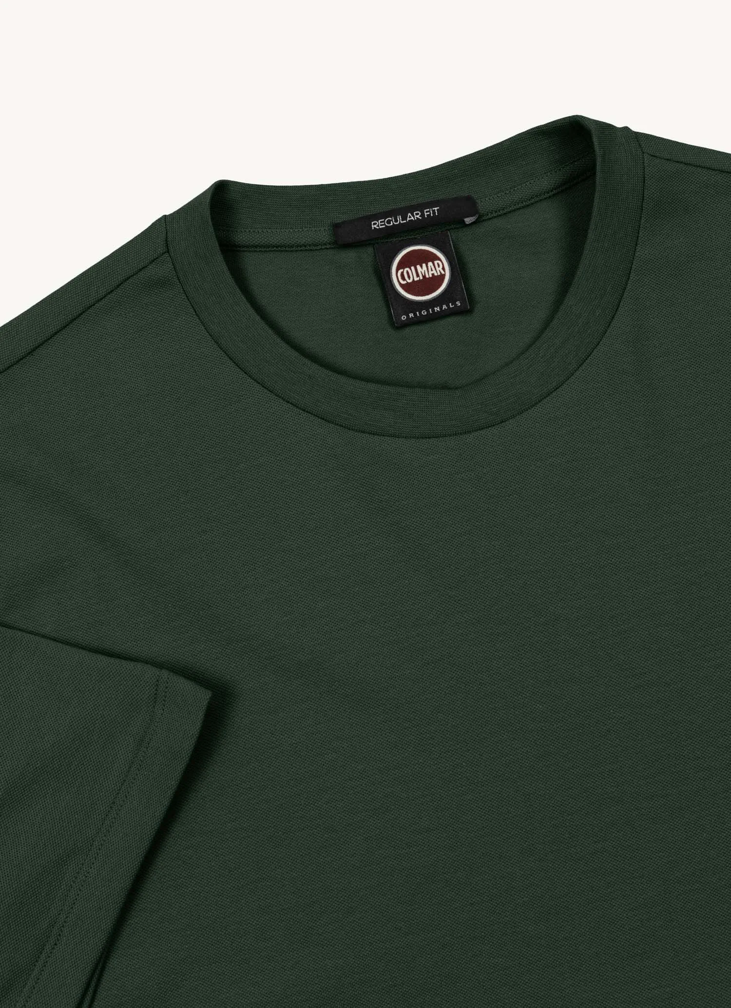 Camiseta de piqué de algodón elástico