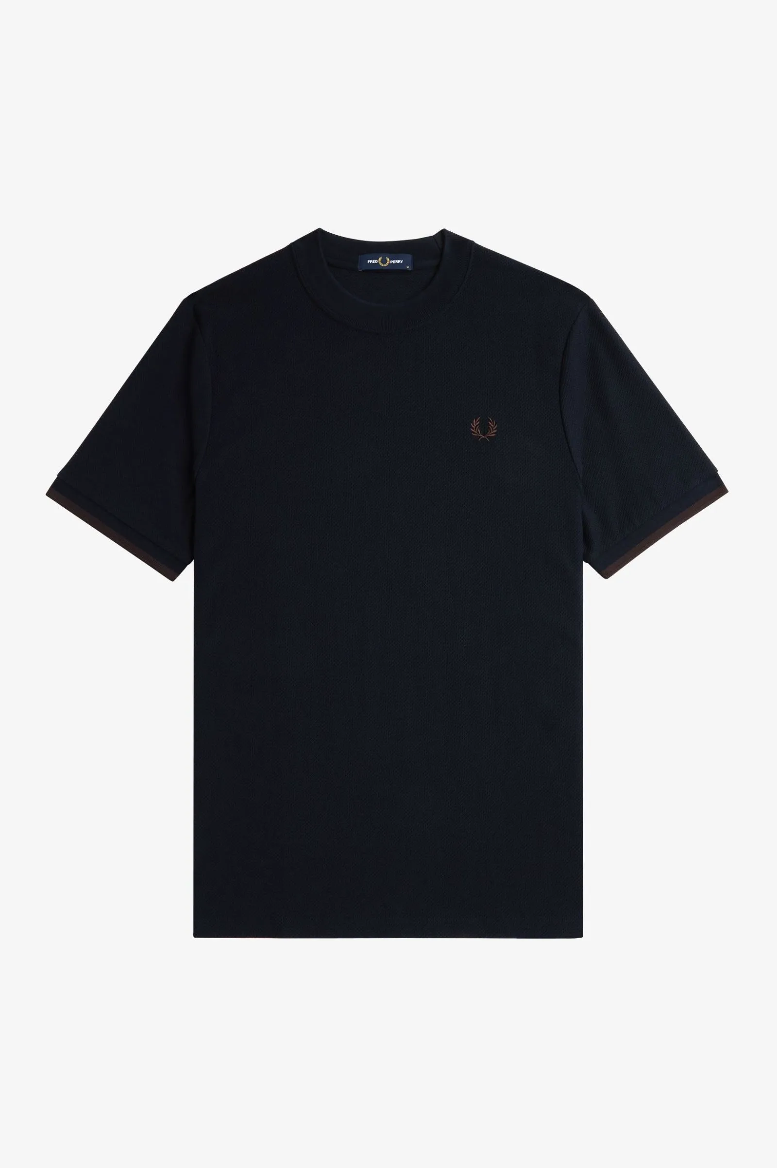 Camiseta de piqué con ribete en los puños