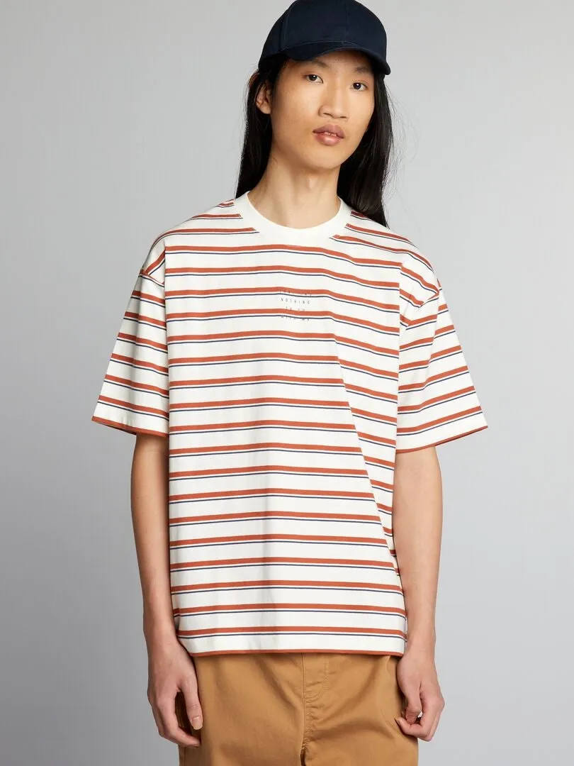 CAMISETA DE RAYAS  BLANCO