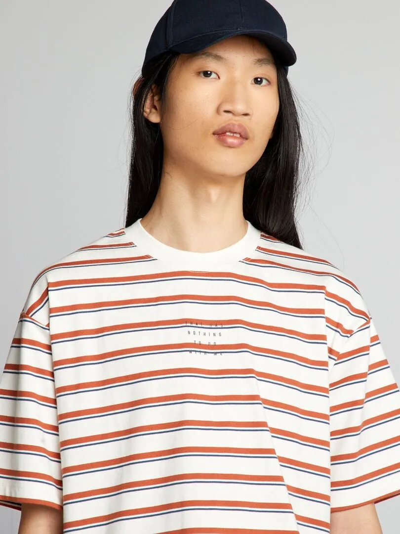 CAMISETA DE RAYAS  BLANCO