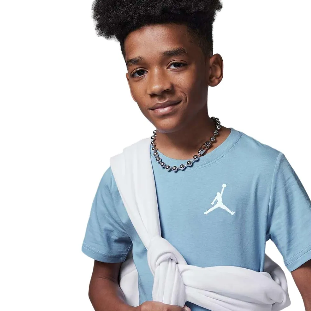 CAMISETA JORDAN JUMPMAN AIR EMB CELESTE NIÑOS KID JUNIOR BASKET T SHIRT 95A873B18