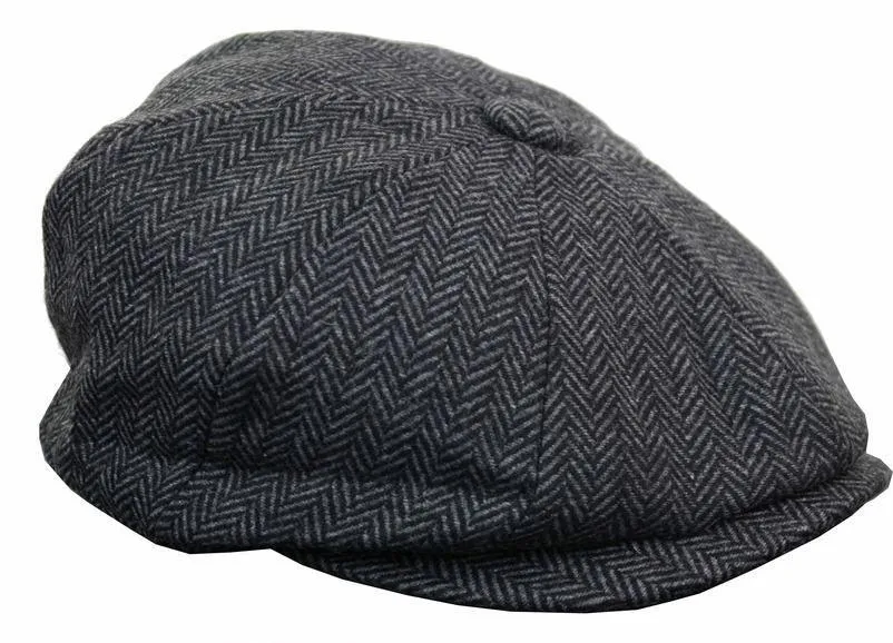 Capa de periódico de tweed de Herringbone para hombres
