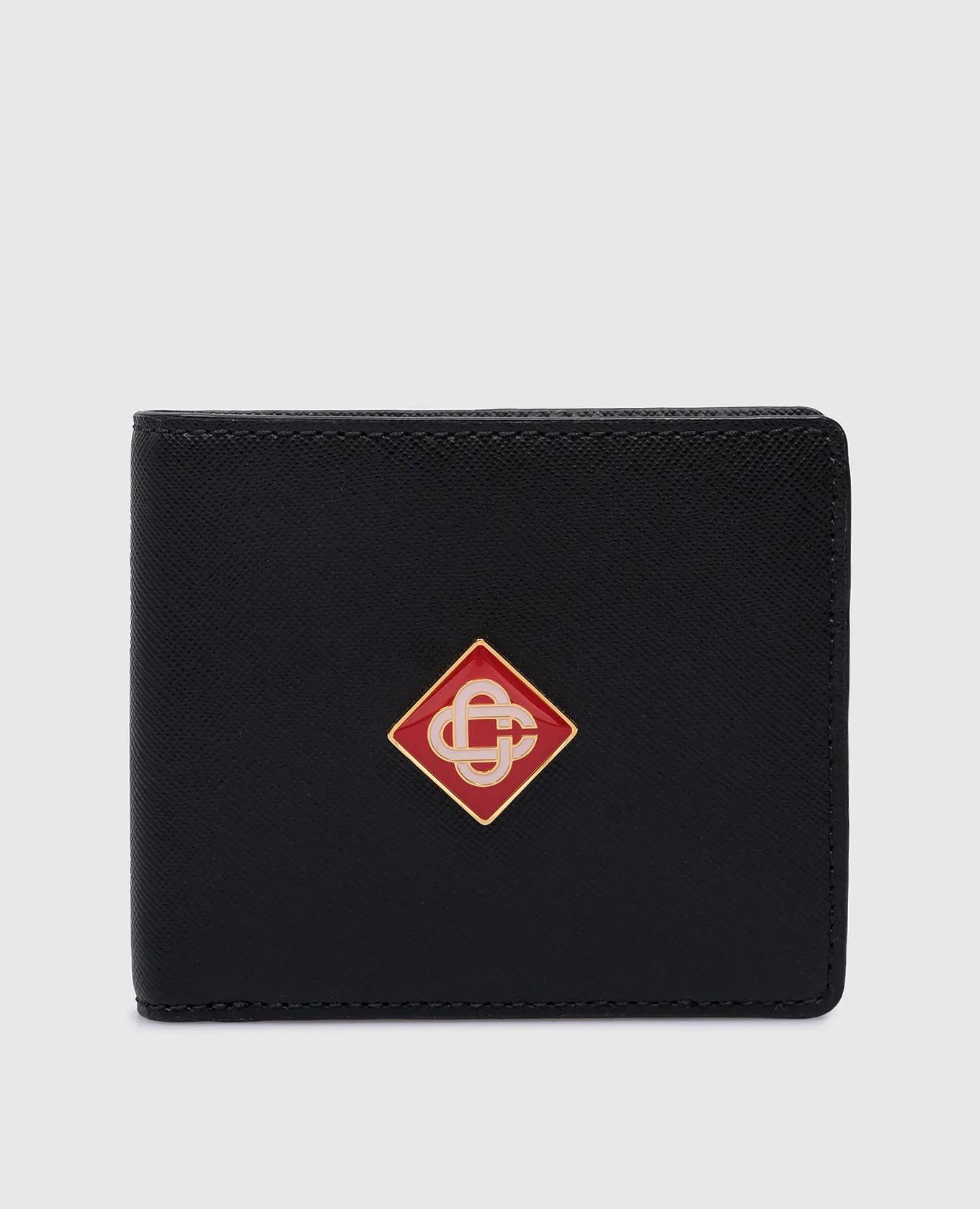 Casablanca Black leather purse with CC logo