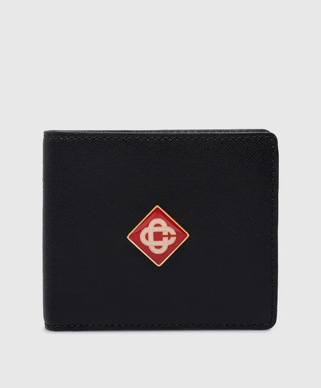 Casablanca Black leather purse with CC logo