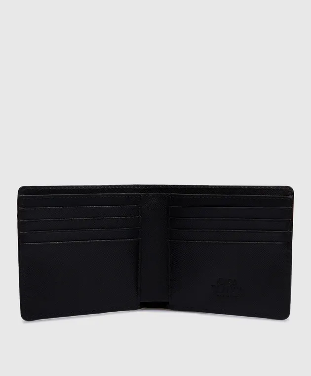 Casablanca Black leather purse with CC logo