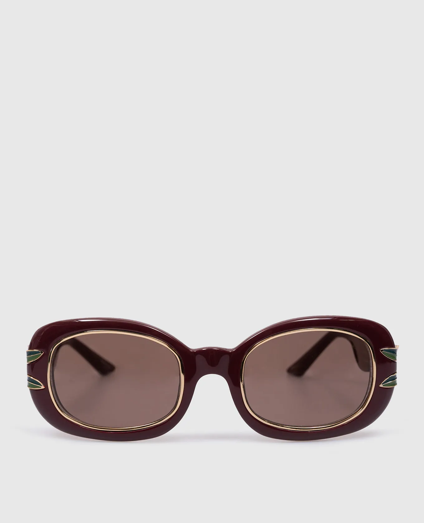 Casablanca Maroon sunglasses with SS logo