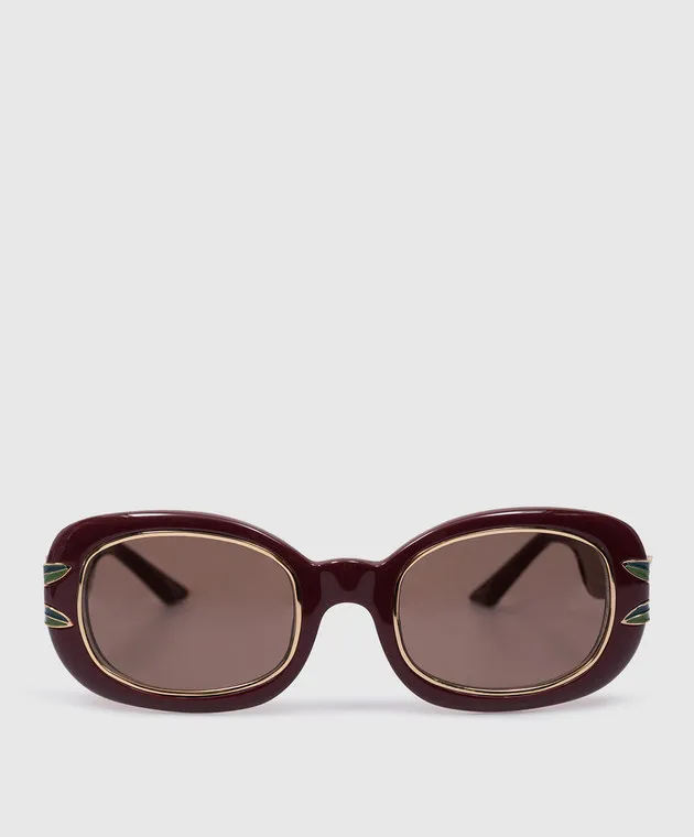 Casablanca Maroon sunglasses with SS logo