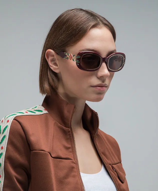 Casablanca Maroon sunglasses with SS logo