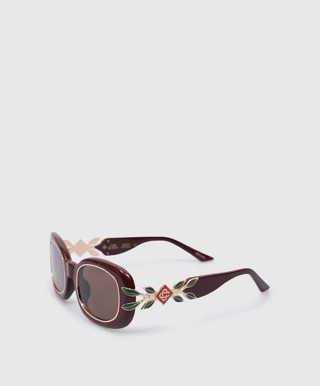 Casablanca Maroon sunglasses with SS logo