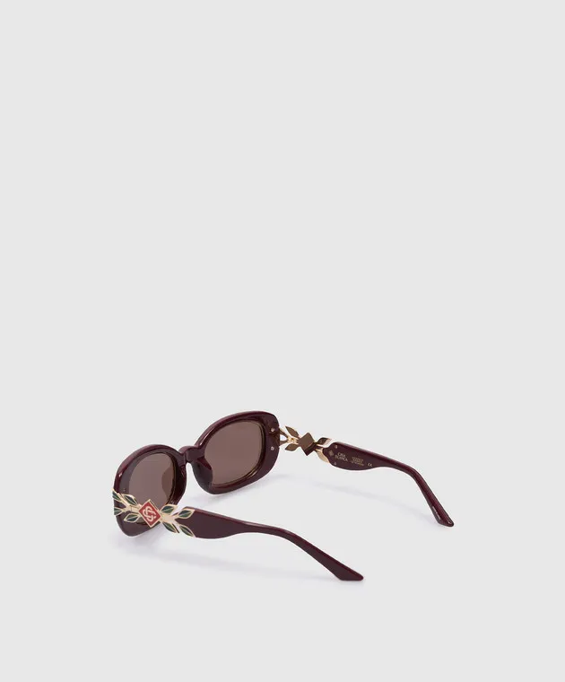 Casablanca Maroon sunglasses with SS logo