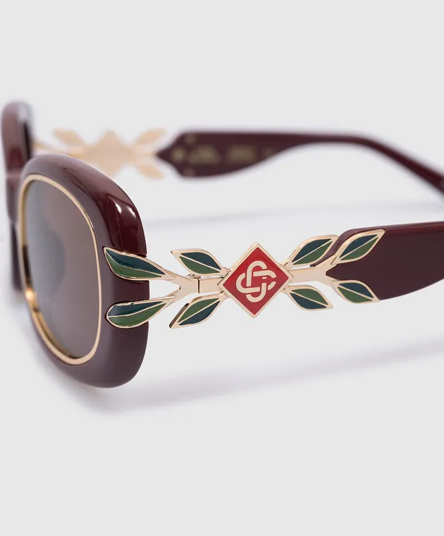 Casablanca Maroon sunglasses with SS logo
