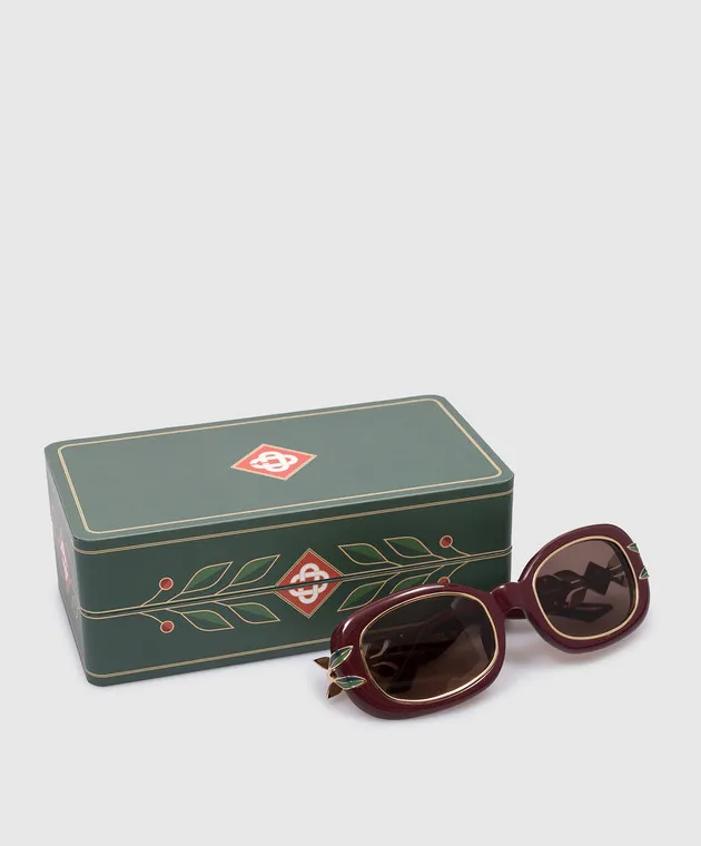 Casablanca Maroon sunglasses with SS logo