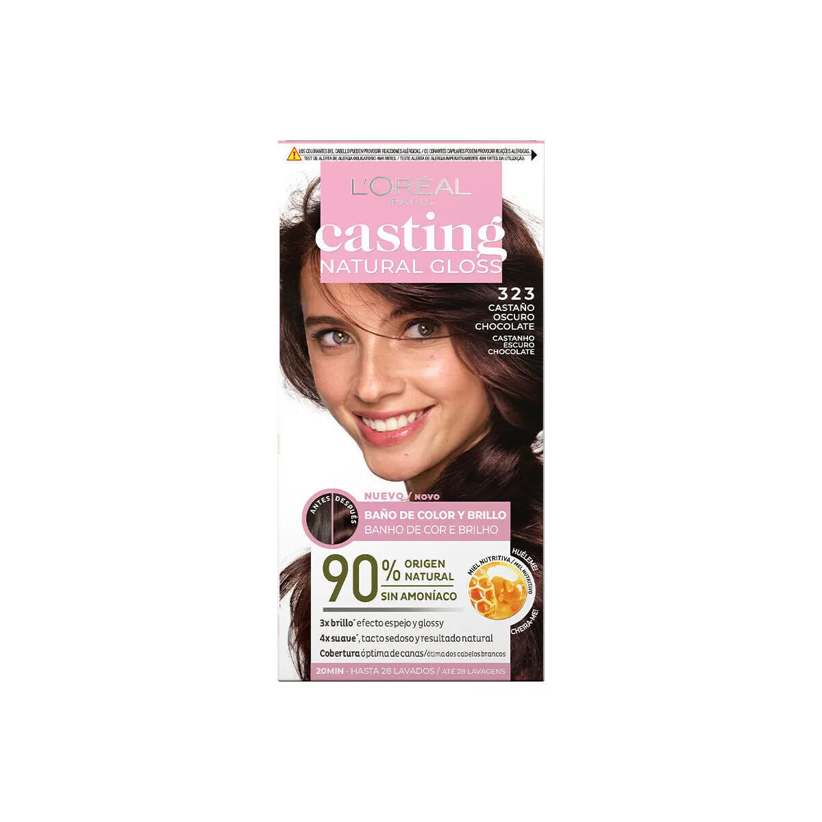 CASTING NATURAL GLOSS 323CASTAñO OSCURO CHOCOLATE