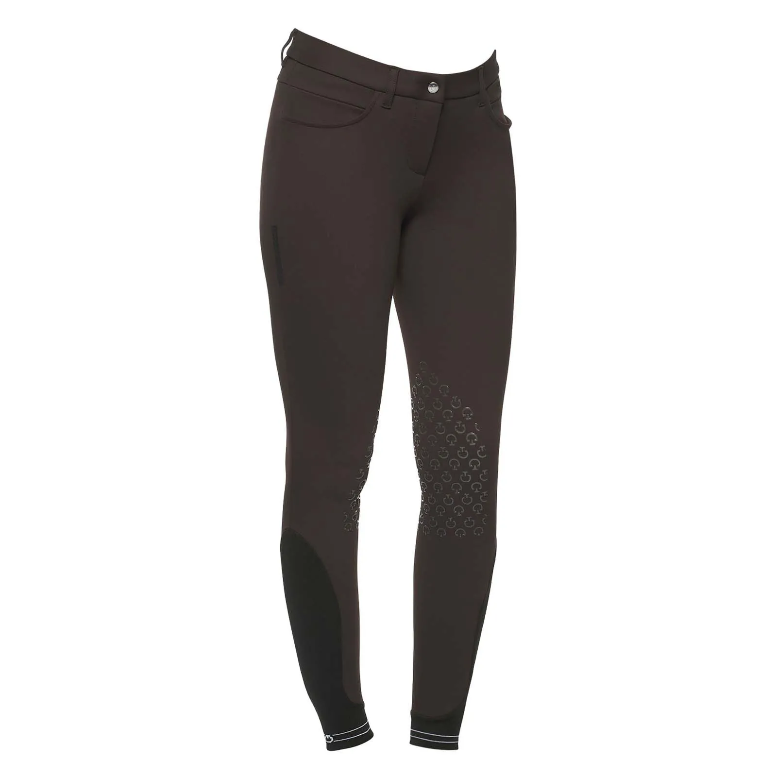 CAVALLERIA TOSCANA  CALZONES CON AGARRE EN LA RODILLA PARA MUJER, CINTA CON LOGOTIPO PERFORADO