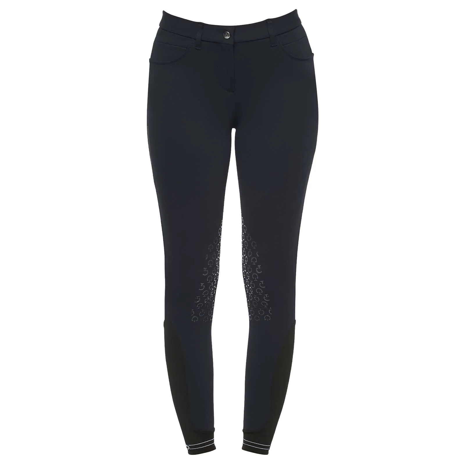 CAVALLERIA TOSCANA  CALZONES CON AGARRE EN LA RODILLA PARA MUJER, CINTA CON LOGOTIPO PERFORADO
